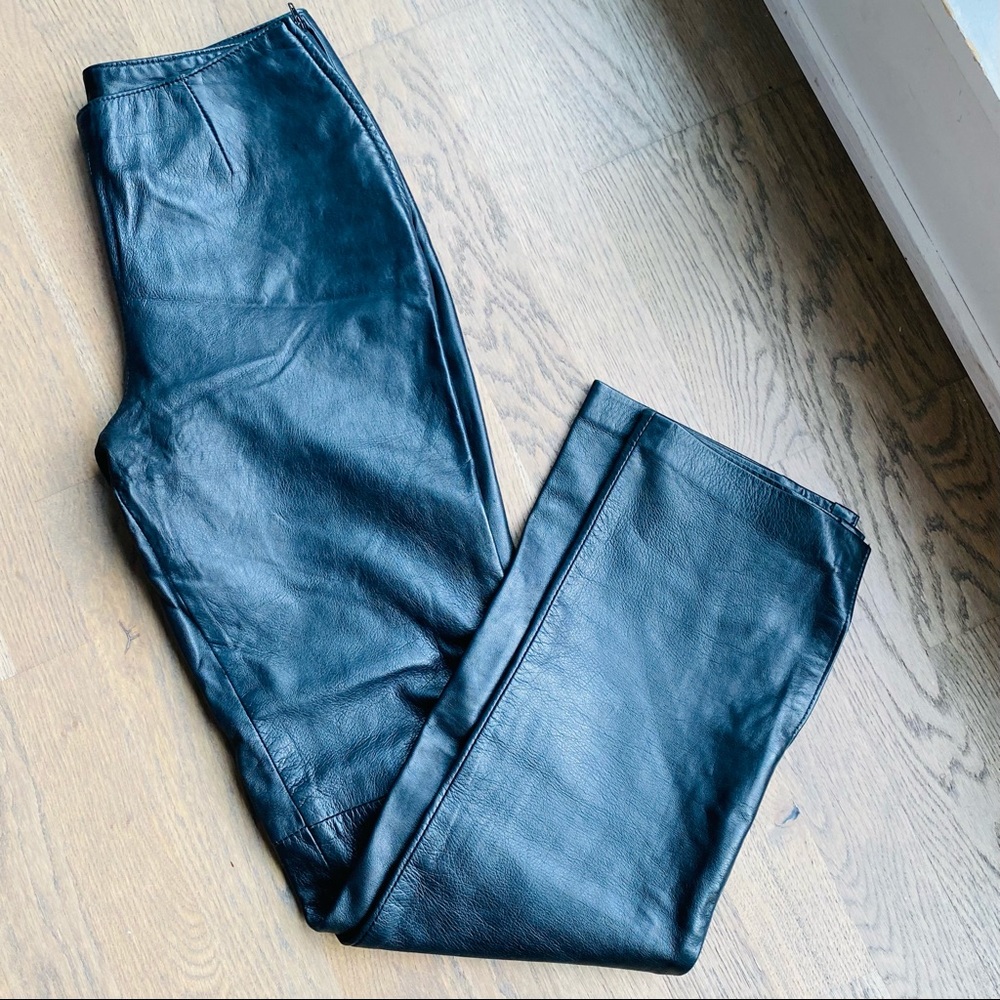 Danier | Leather pants, black, mid rise size US 4